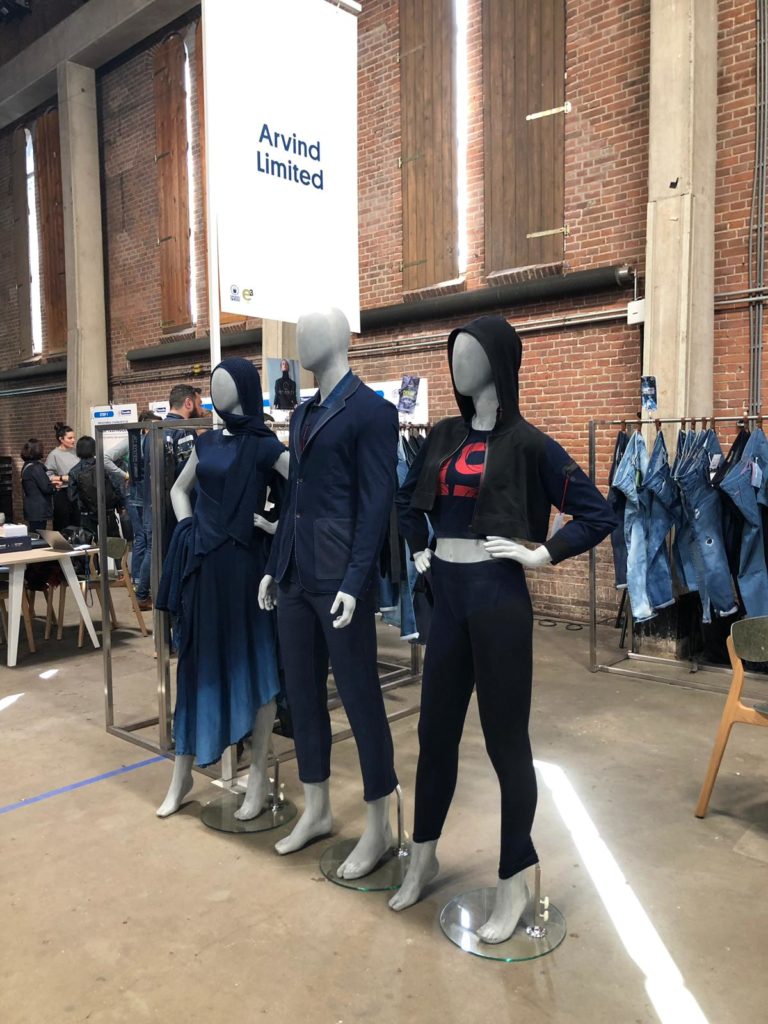 Infiknity indigo knitwear presented at King Pins 2019 for Arvind