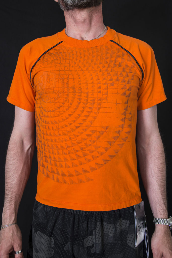 Men t-shirt Knitwear design. Outfits designed by Meidea for Intelligence Knits Jeanologia's collection