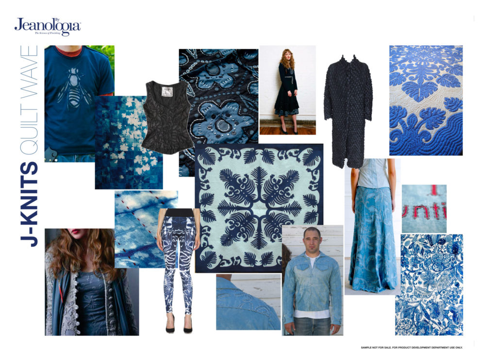 Mood boards for Jeans Knits Jeanologia's collection