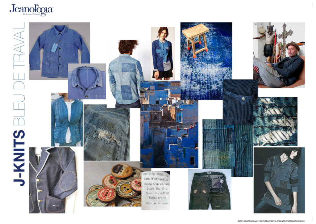 Mood boards for Jeans Knits Jeanologia's collection