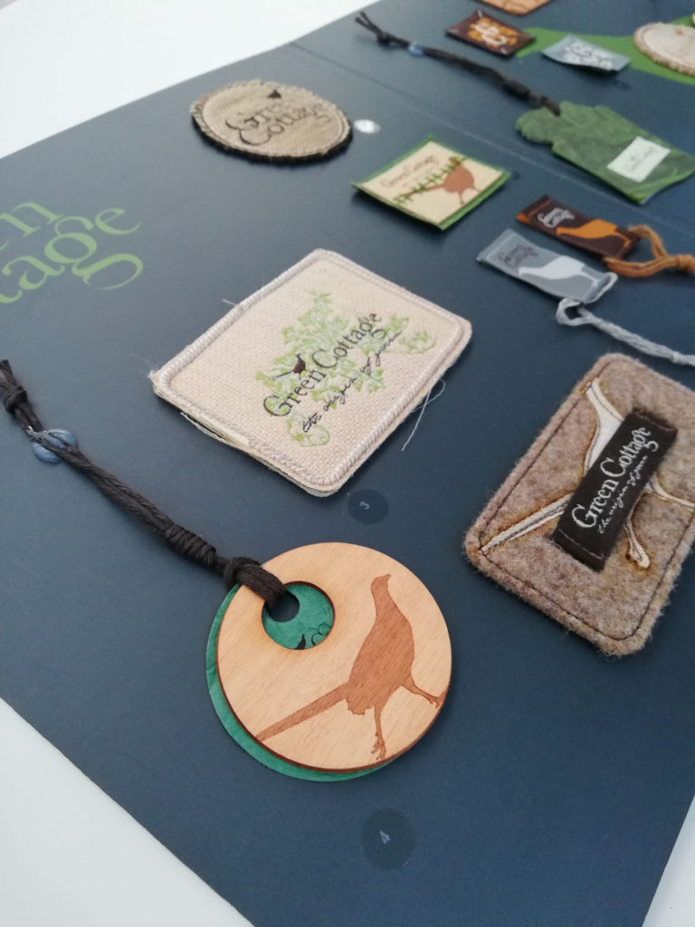 Labels presentation in the Olimpias catalogue Fall Winter 2013-2014