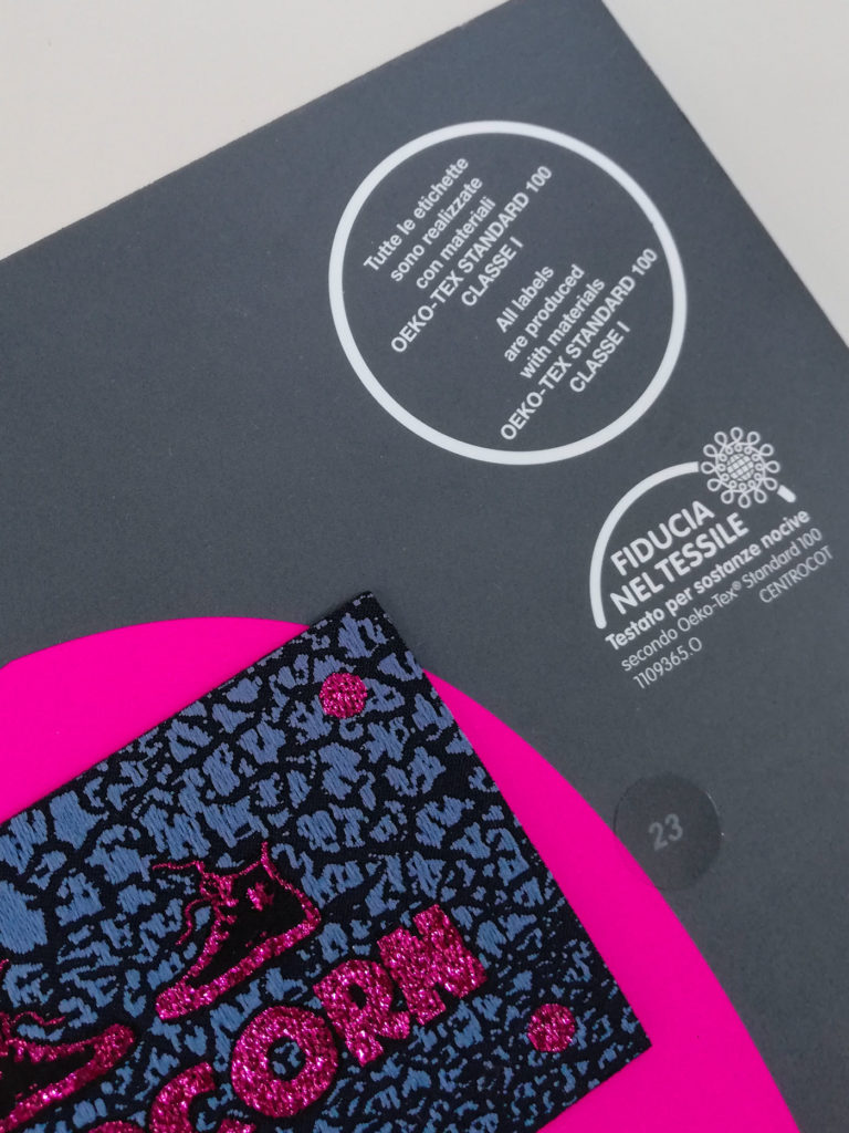 Labels presentation in the Olimpias catalogue Fall Winter 2013-2014