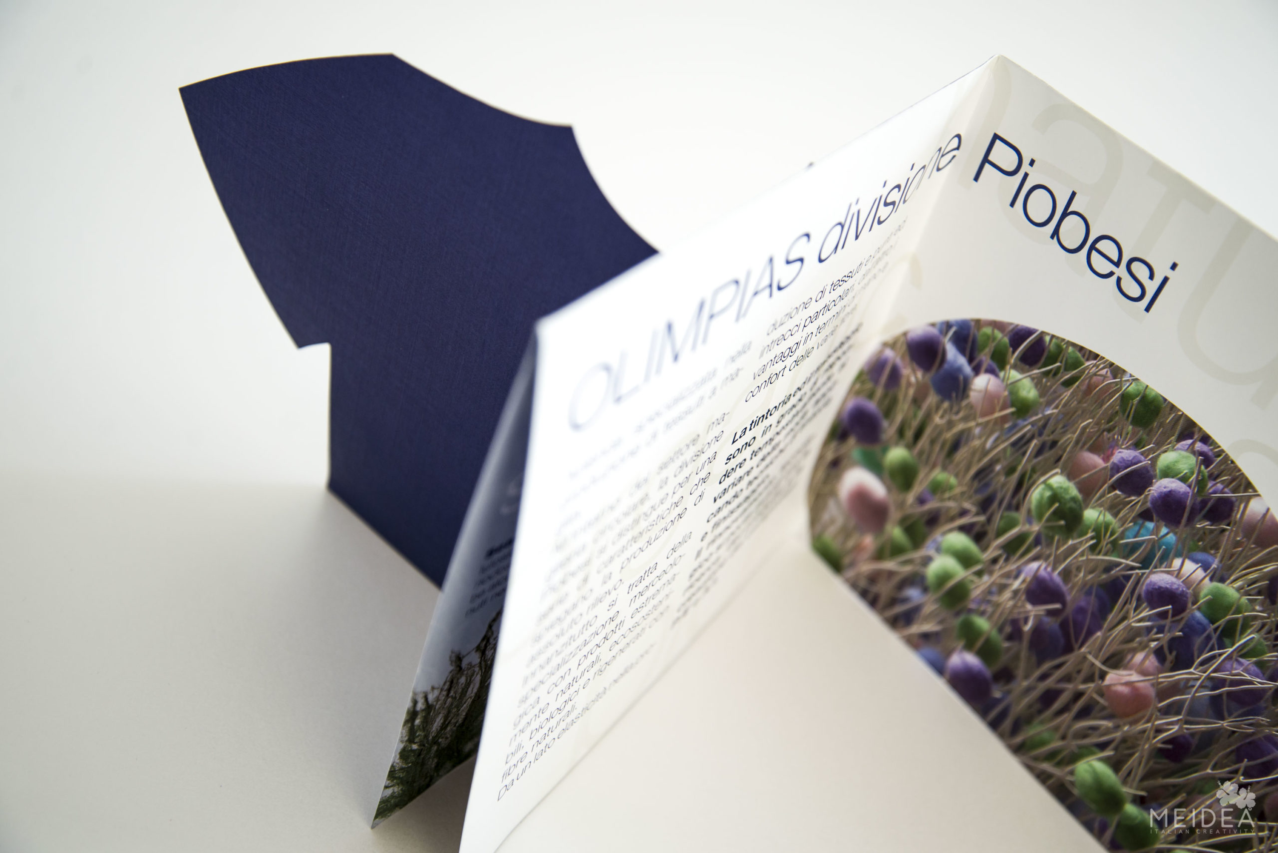 Filati e tessuti sostenibili progettati da Meidea per Piobesi Olimpias