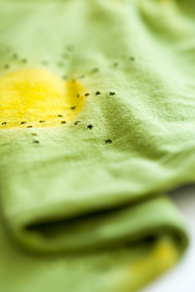 T-shirt realizzata con filati e tessuti sostenibili progettati da Meidea per Piobesi Olimpias