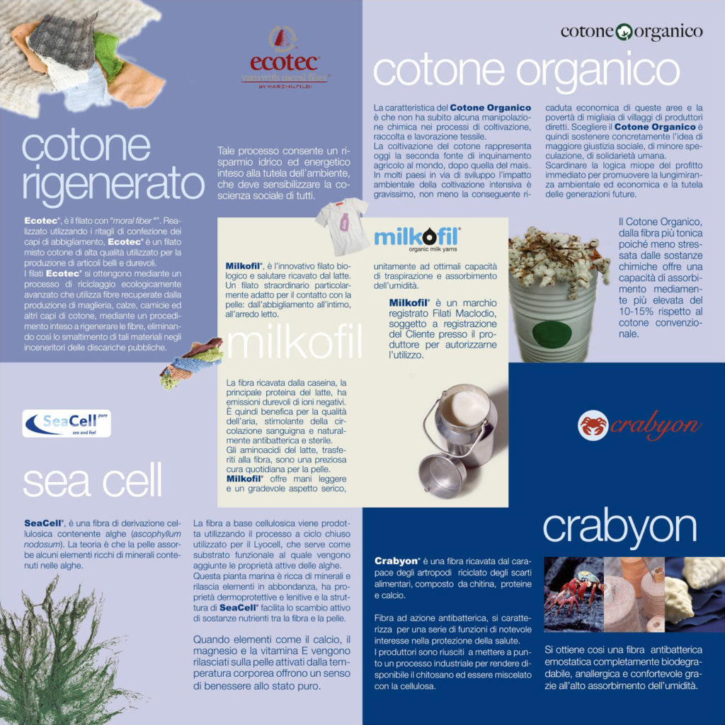 Filati e tessuti sostenibili progettati da Meidea per Piobesi Olimpias