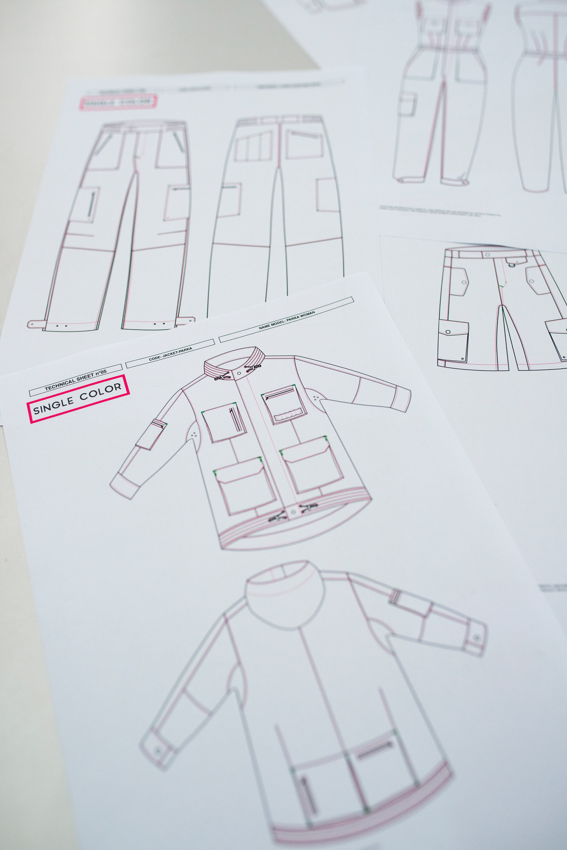 Disegni capi di abbigliamento workwear Meidea